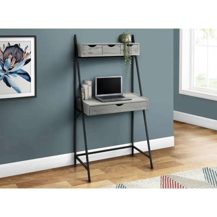 Monarch Computer desk - 32"l / / black metal - Grey