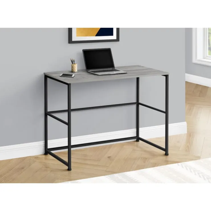 Monarch Computer desk - 40"l / / black metal - Grey