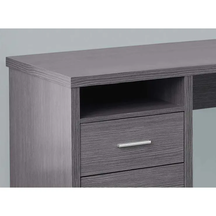 Monarch Computer desk - 80"l / left or right facing - Grey Clearance