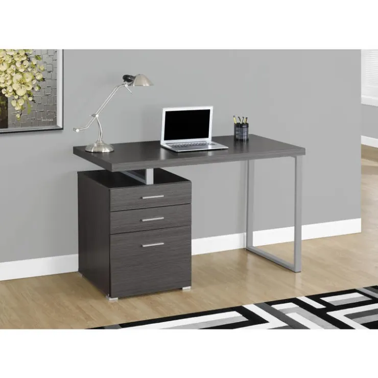 Monarch Computer desk - 48"l / left or right facing - Grey New
