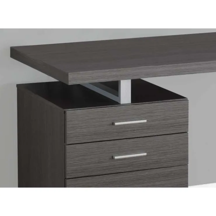 Monarch Computer desk - 48"l / left or right facing - Grey New