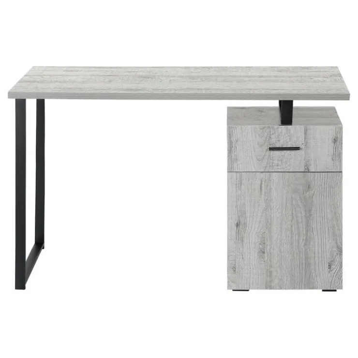 Monarch Computer desk - 48"l / left or right facing - Grey Clearance