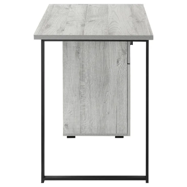 Monarch Computer desk - 48"l / left or right facing - Grey Clearance