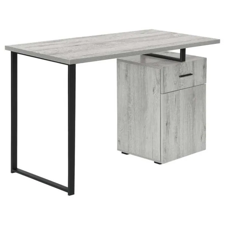 Monarch Computer desk - 48"l / left or right facing - Grey Clearance