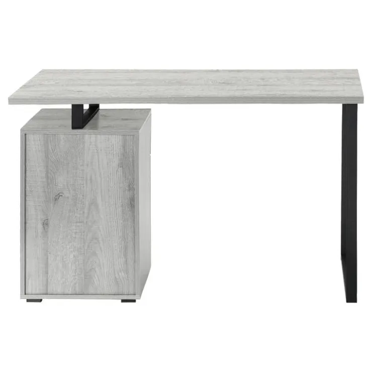 Monarch Computer desk - 48"l / left or right facing - Grey Clearance