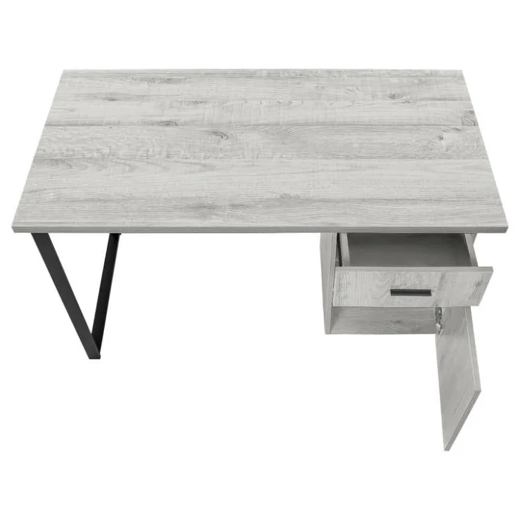 Monarch Computer desk - 48"l / left or right facing - Grey Clearance