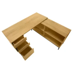 Monarch Computer desk - 60"l / light l-shaped corner - Oak Best