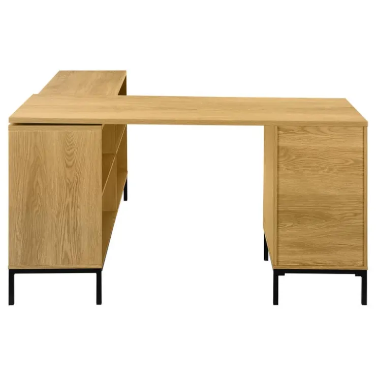 Monarch Computer desk - 60"l / light l-shaped corner - Oak Best