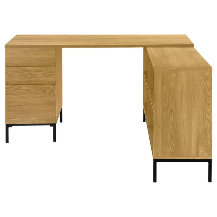 Monarch Computer desk - 60"l / light l-shaped corner - Oak Best