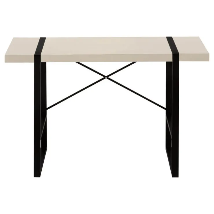 Monarch Computer desk - 48"l / modern / black metal - Taupe Clearance