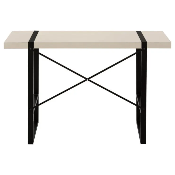 Monarch Computer desk - 48"l / modern / black metal - Taupe Clearance