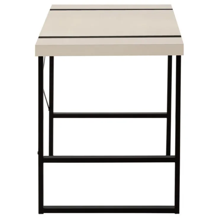 Monarch Computer desk - 48"l / modern / black metal - Taupe Clearance