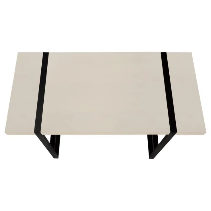 Monarch Computer desk - 48"l / modern / black metal - Taupe Clearance