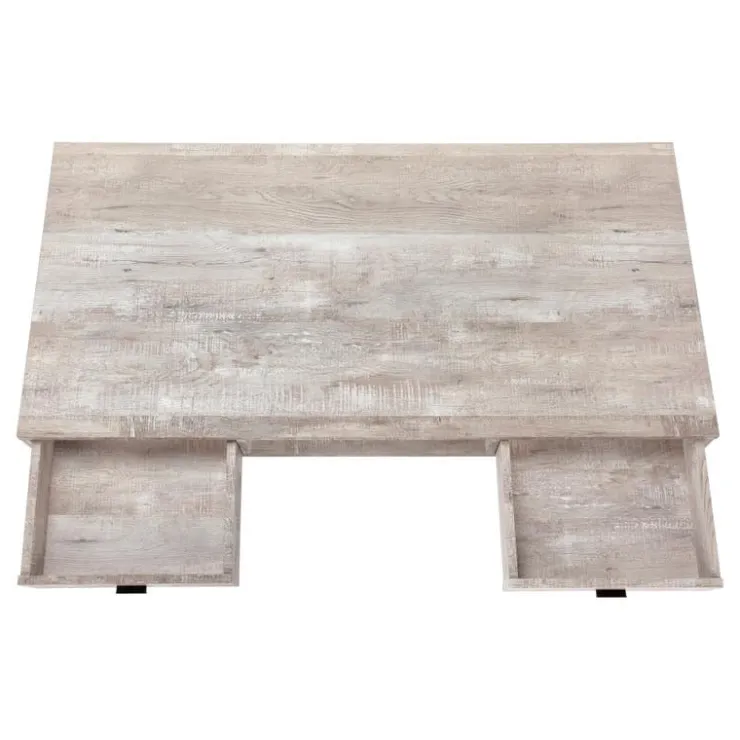 Monarch Computer desk - 48"l / reclaimed wood / black metal - Taupe Sale