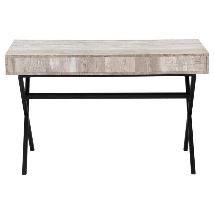 Monarch Computer desk - 48"l / reclaimed wood / black metal - Taupe Sale
