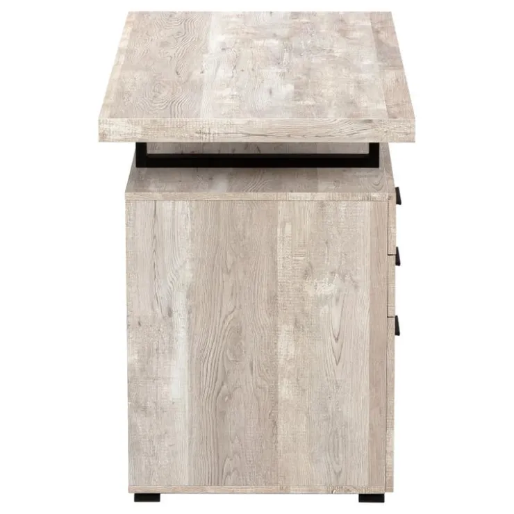 Monarch Computer desk - 48"l / reclaimed wood / black metal - Taupe Sale