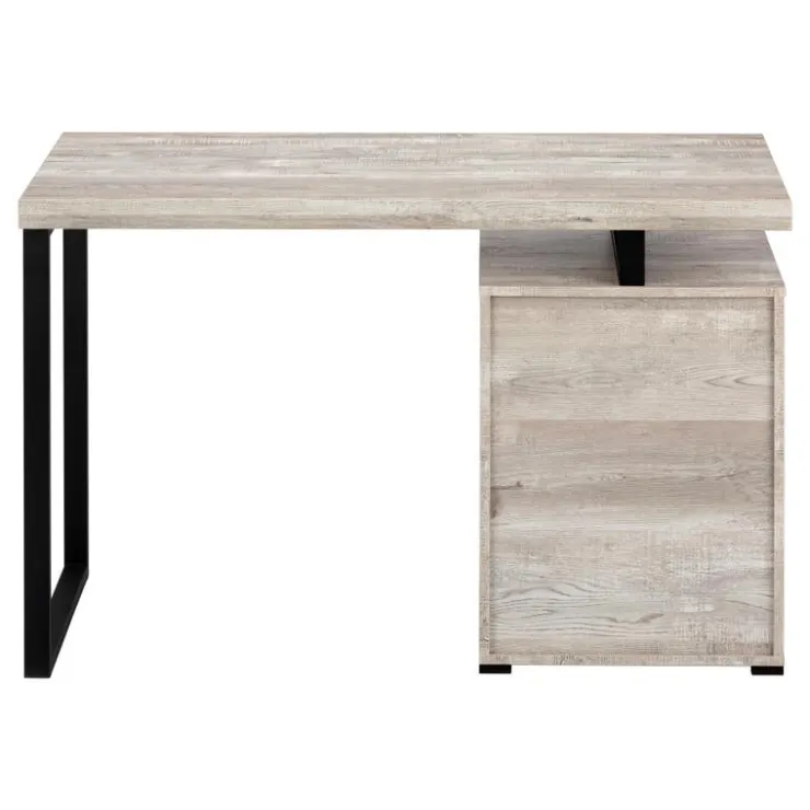 Monarch Computer desk - 48"l / reclaimed wood / black metal - Taupe Sale