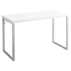 Monarch Computer desk - 48"l / / silver metal - White Hot