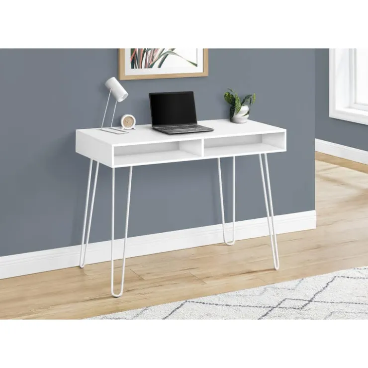 Monarch Computer desk - 40"l / / metal - White Hot