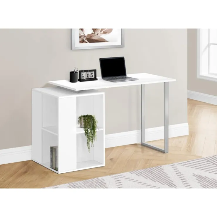 Monarch Computer desk - 55"l / left or right facing - White Discount