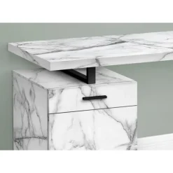 Monarch Computer desk - 48"l / marble left or right facing - White Clearance