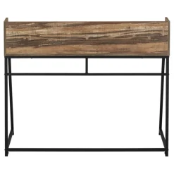 Monarch Computer desk - small hutch / 1 shelf / trapezoid-shaped legs - 48
