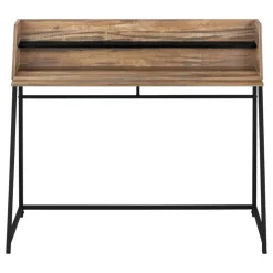 Monarch Computer desk - small hutch / 1 shelf / trapezoid-shaped legs - 48