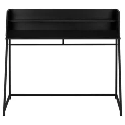 Monarch Computer desk - small hutch / 1 shelf / trapezoid-shaped legs - 48