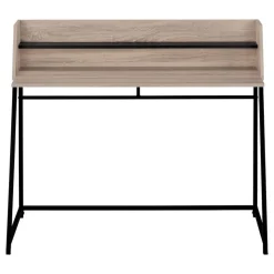Monarch Computer desk - small hutch / 1 shelf / trapezoid-shaped legs - 48