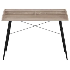 Monarch Computer desk - small hutch / 2 storage cubbies / 1 shelf - 48