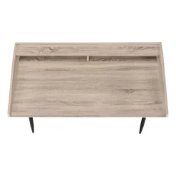 Monarch Computer desk - small hutch / 2 storage cubbies / 1 shelf - 48