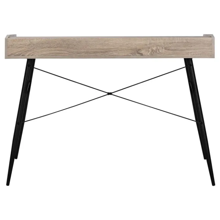 Monarch Computer desk - small hutch / 2 storage cubbies / 1 shelf - 48"l - - Dark Taupe Outlet