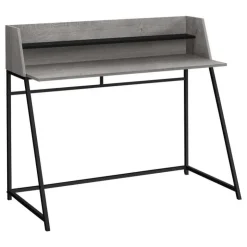 Monarch Computer desk - small hutch / 1 shelf / trapezoid-shaped legs - 48