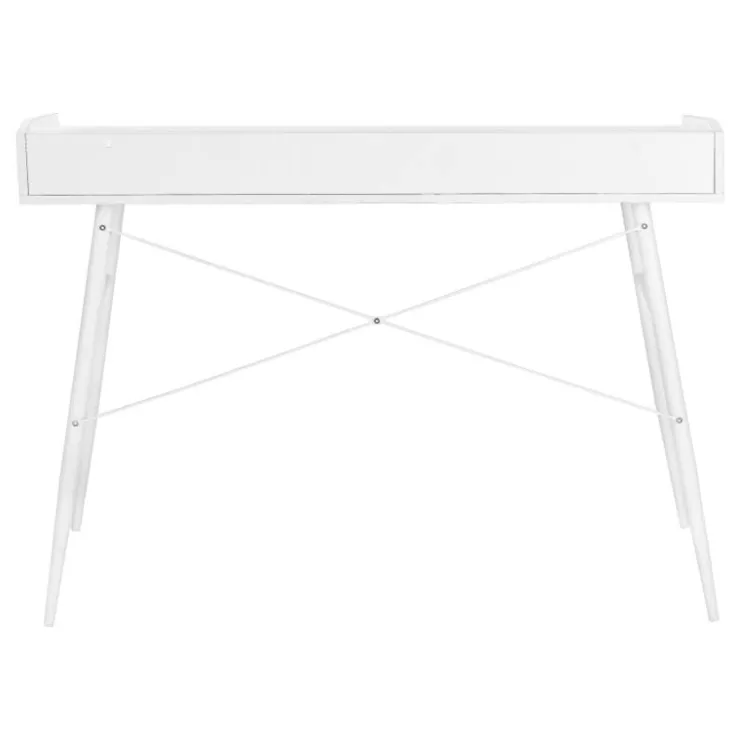 Monarch Computer desk - small hutch / 2 storage cubbies / 1 shelf - 48"l - / wh - White Outlet