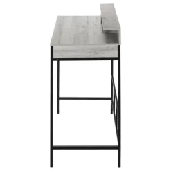 Monarch Computer desk - standing height / hutch / 2 open shelves - 48