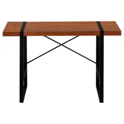 Monarch Computer desk - thick-panel desktop / inset metal legs - 48"l - wood-l - Cherry