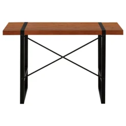 Monarch Computer desk - thick-panel desktop / inset metal legs - 48