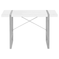 Monarch Computer desk - thick-panel desktop / inset metal legs - 48