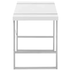 Monarch Computer desk - thick-panel desktop / inset metal legs - 48