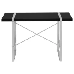 Monarch Computer desk - thick-panel desktop / inset metal legs - 48