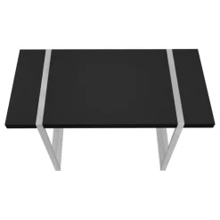 Monarch Computer desk - thick-panel desktop / inset metal legs - 48