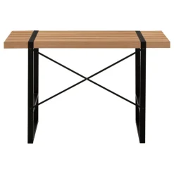Monarch Computer desk - thick-panel desktop / inset metal legs - 48