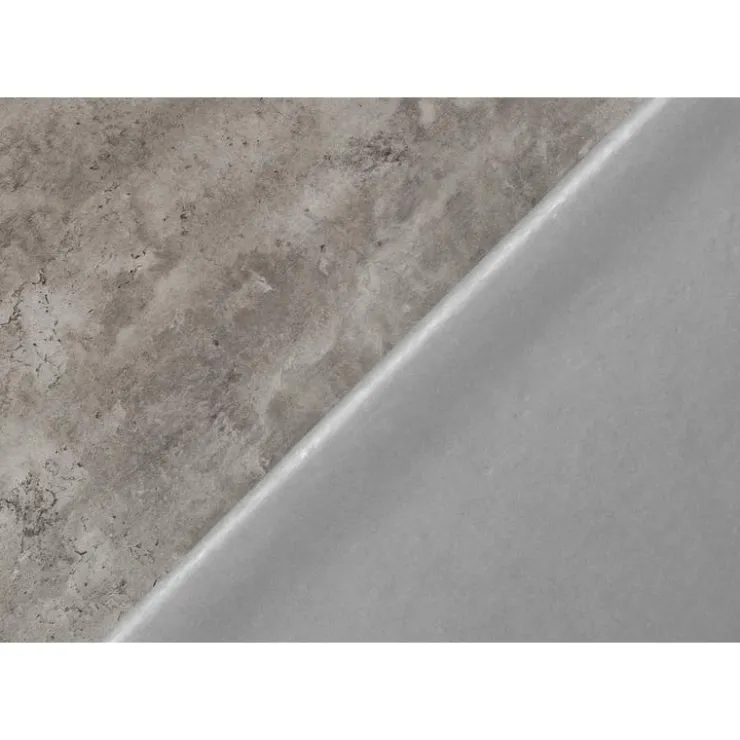 Monarch Computer desk - thick-panel desktop / inset metal legs - 48"l - concrete - Grey Clearance