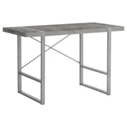 Monarch Computer desk - thick-panel desktop / inset metal legs - 48