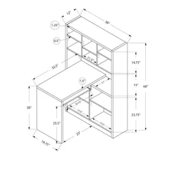 Monarch Computer desk - left or right facing corner - White Online