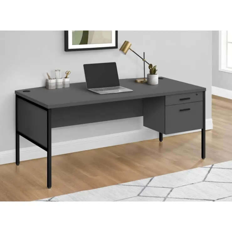 Monarch Computer desk 72"l - Grey Hot