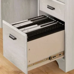 Meubles South Shore Computer Desk with Hutch - South Shore WINTER OAK