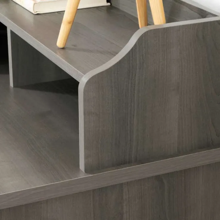 Meubles South Shore Computer Desk with Hutch - South Shore GRAY MAPLE Hot