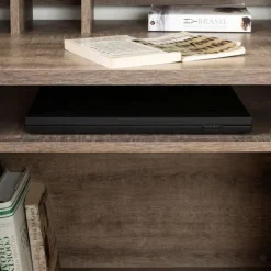 Meubles South Shore Computer Desk with Hutch - South Shore WEATHERED OAK Hot