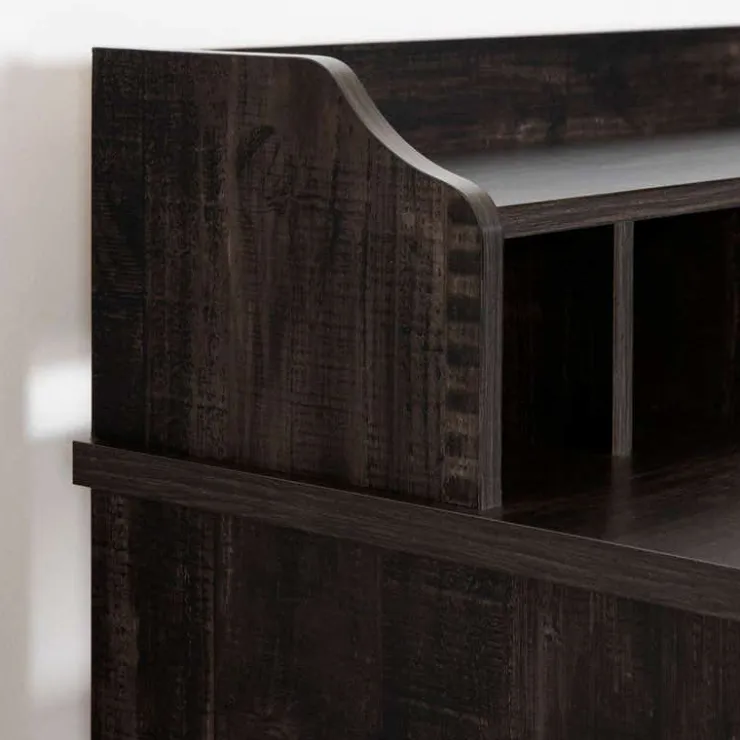 Meubles South Shore Computer Desk with Hutch - South Shore Black Sale